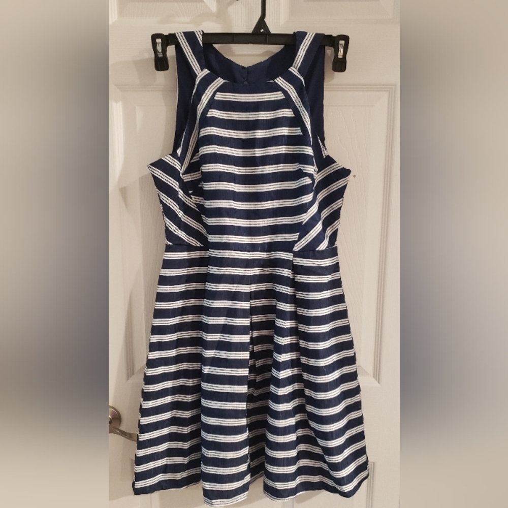 SHE AND SKY SAILOR DRESS SIZE LARGE